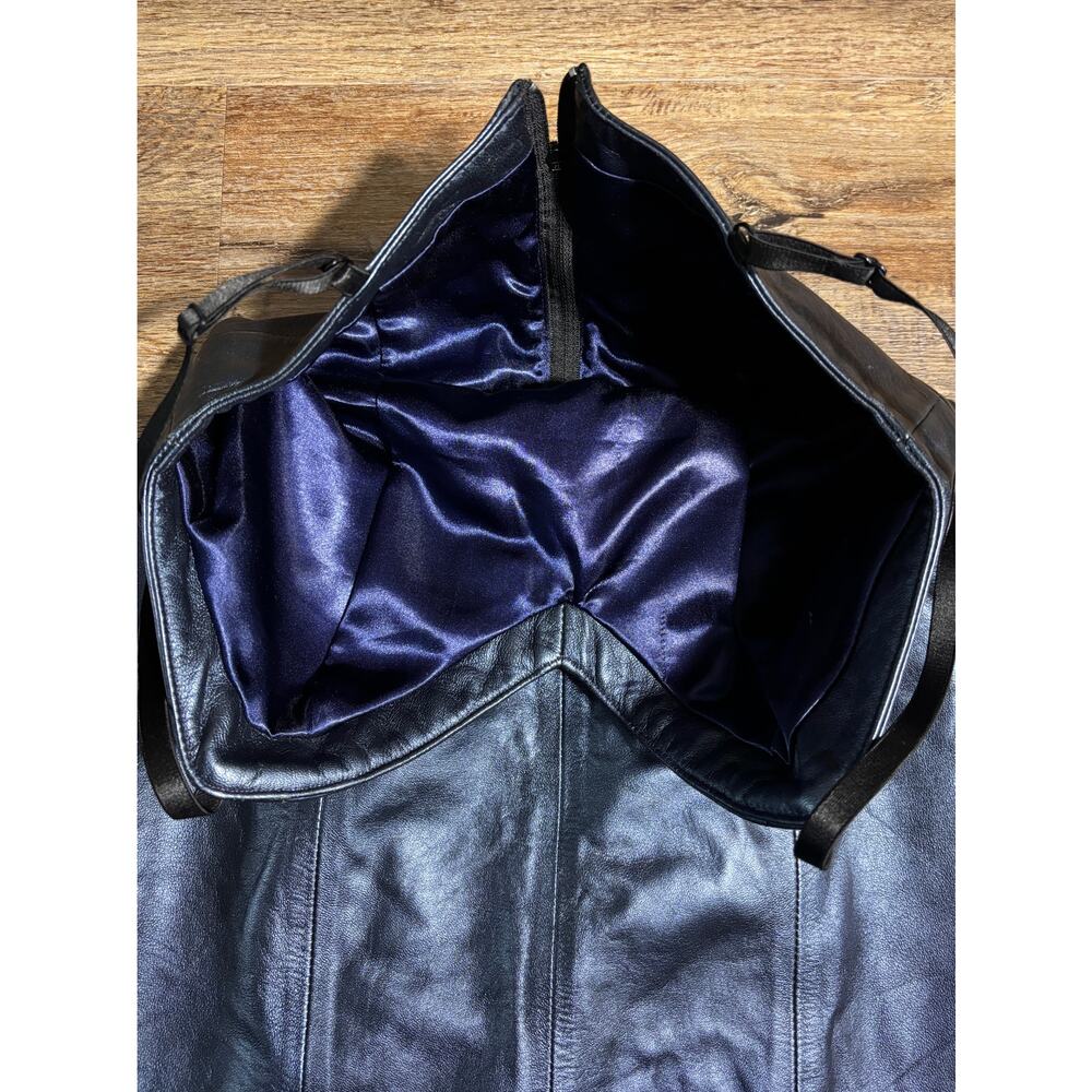 West Coast Leather dress fitted soft leather fully lined scalloped lace trim - Picture 8 of 9